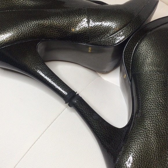 GUC Jessica Simpson Olive Patent Ankle Booties,10M - Picture 9 of 15